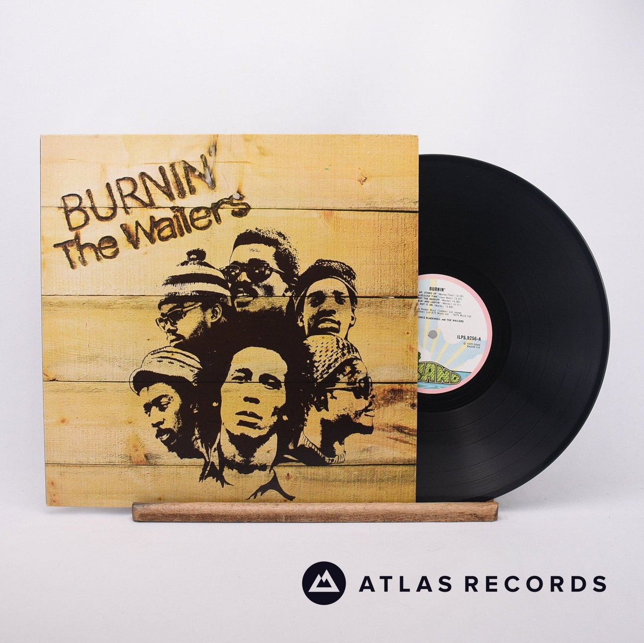The Wailers Burnin' LP Vinyl Record - Front Cover & Record