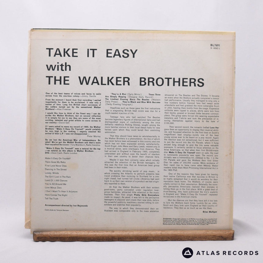 The Walker Brothers - Take It Easy With The Walker Brothers - LP Vinyl Record