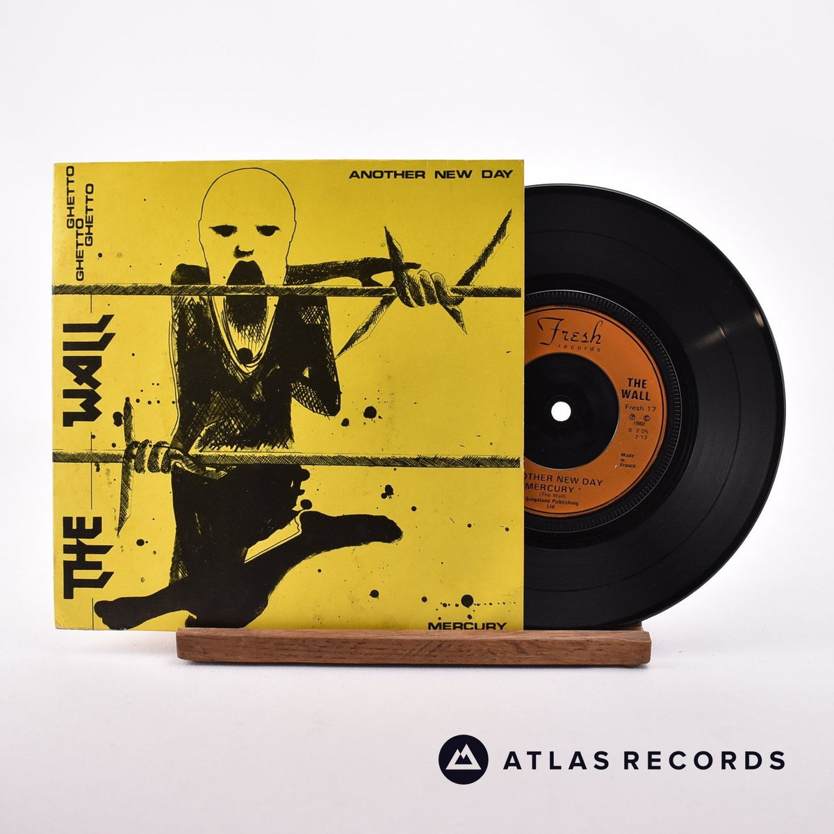 The Wall Ghetto 7" Vinyl Record - Front Cover & Record