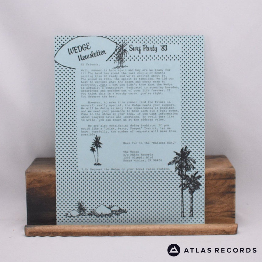 The Wedge - Surf Party '83 - Insert LP Vinyl Record - VG+/EX