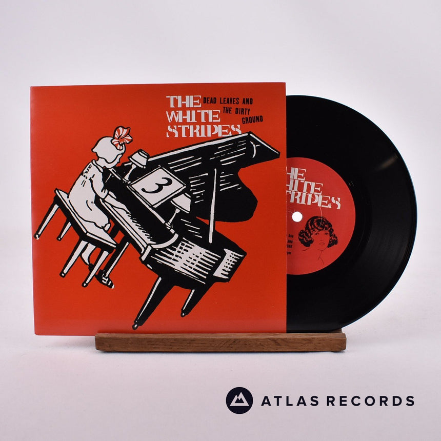 The White Stripes Dead Leaves And The Dirty Ground 7" Vinyl Record - Front Cover & Record
