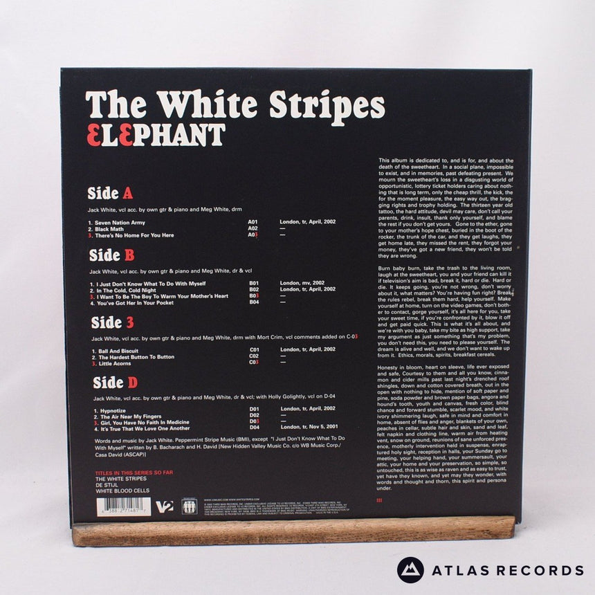 The White Stripes - Elephant - Red Translucent 2 x LP Vinyl Record - EX/EX
