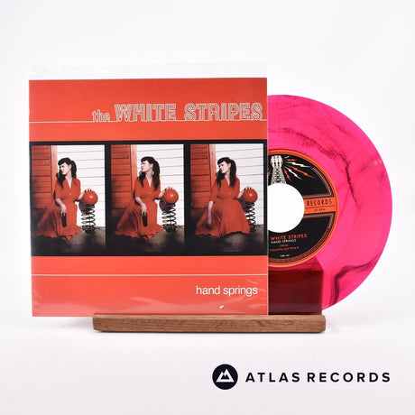 The White Stripes Hand Springs 7" Vinyl Record - Front Cover & Record