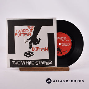 The White Stripes The Hardest Button To Button 7" Vinyl Record - Front Cover & Record