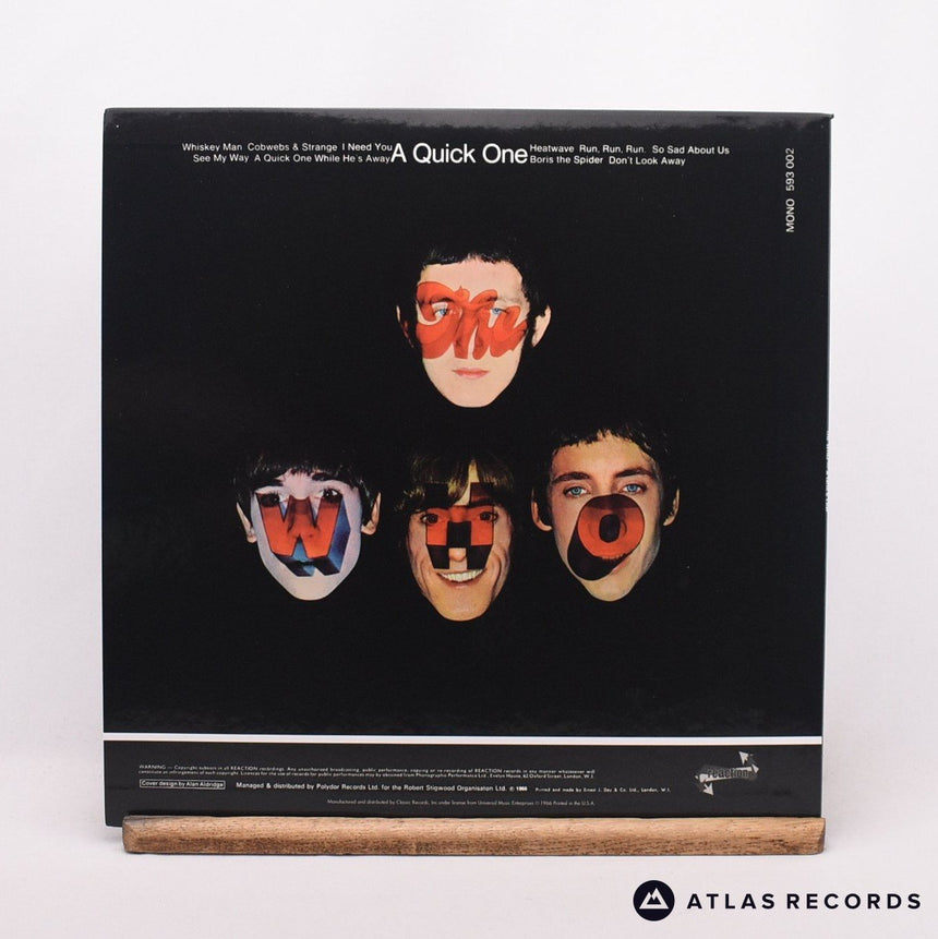 The Who - A Quick One - 200G Classic Records Mono Quiex LP Vinyl Record - NM/NM