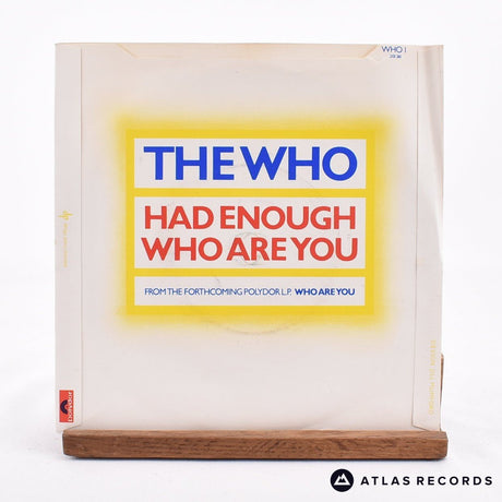 The Who - Had Enough - 7" Vinyl Record - VG+/VG+