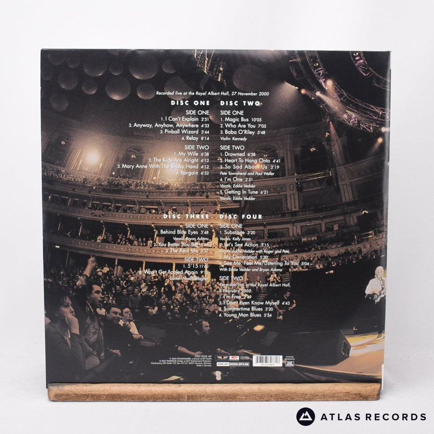 The Who - Live At The Royal Albert Hall - A1 B1 4 x LP Vinyl Record - NM/EX