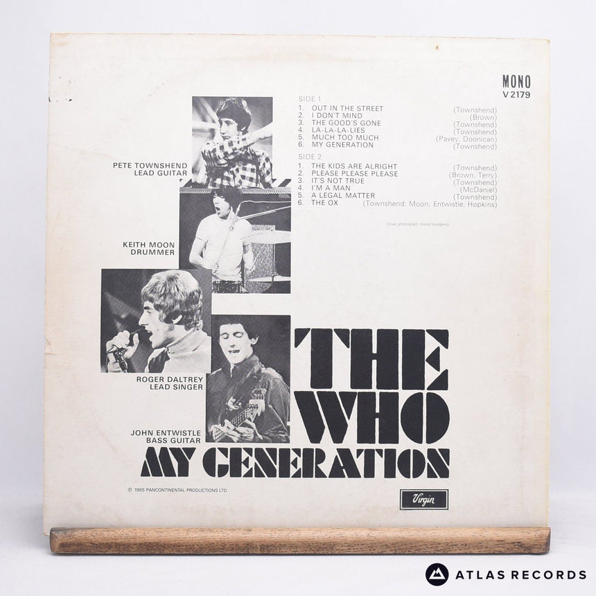 The Who - My Generation - Reissue Mono A1 B1 LP Vinyl Record - VG+/VG+