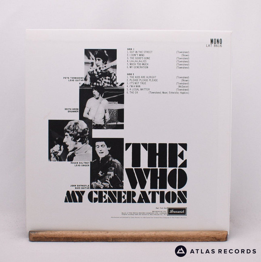 The Who - My Generation - Classic Records Mono Quiex LP Vinyl Record - NM/NM