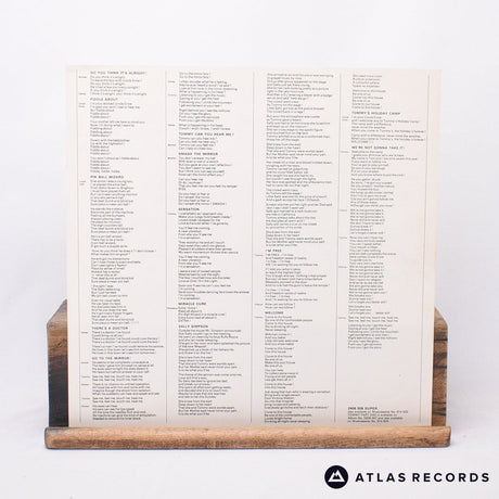 The Who - Tommy - Part 2 - Lyric Sheet LP Vinyl Record - VG+/VG+