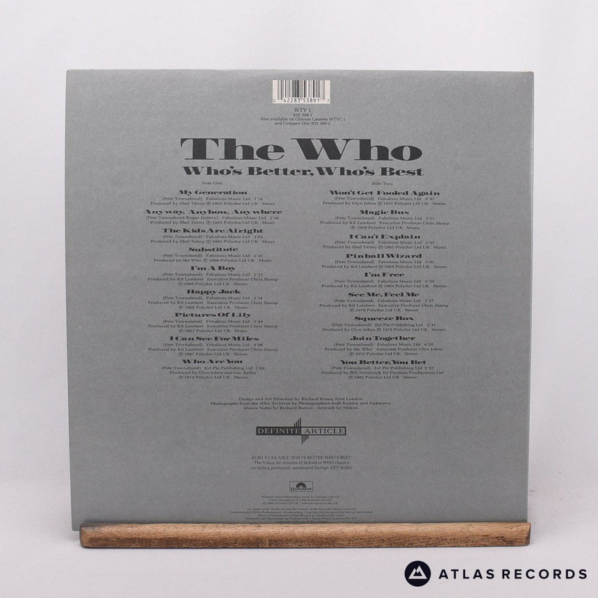The Who - Who's Better, Who's Best - Gatefold LP Vinyl Record - EX/EX