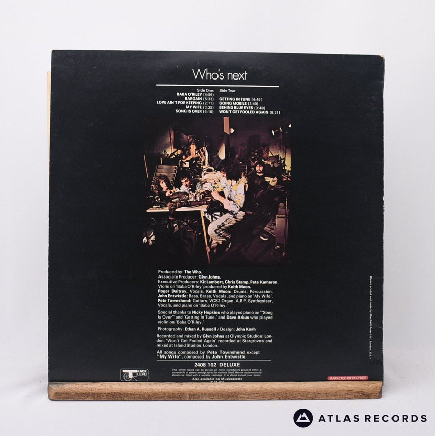 The Who - Who's Next - A//1 B//2 LP Vinyl Record - EX/VG+