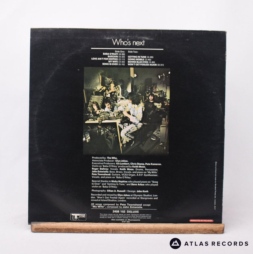 The Who - Who's Next - Bilbo Reissue A//4 B//4 LP Vinyl Record - VG+/VG+