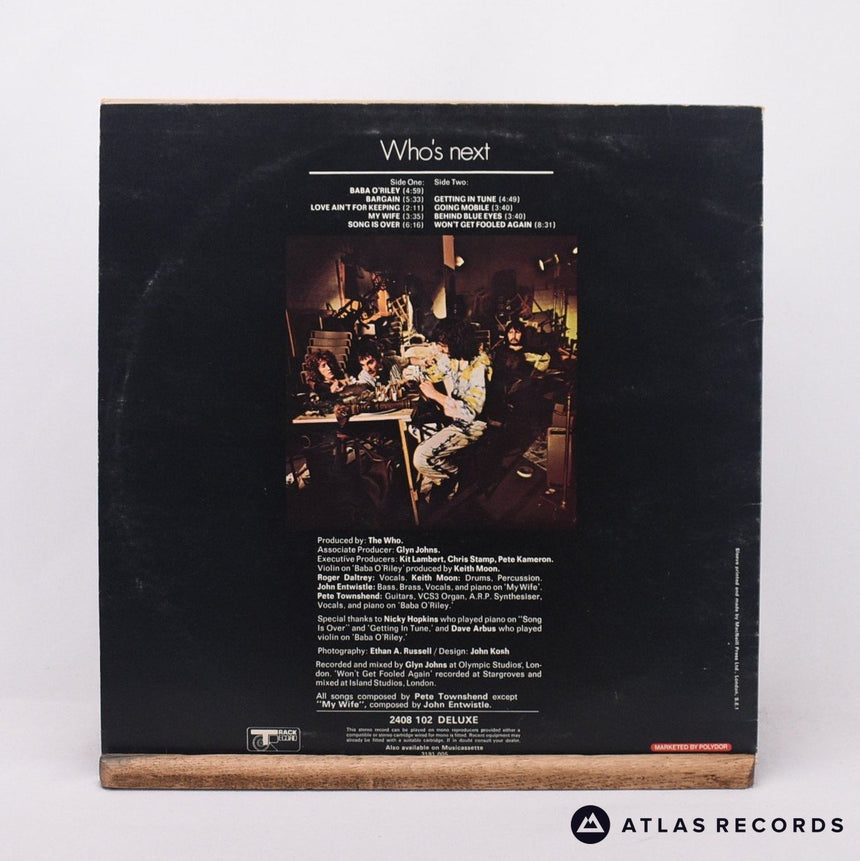The Who - Who's Next - Bilbo Limited Edition Reissue LP Vinyl Record - VG+/VG+