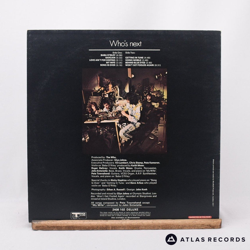The Who - Who's Next - Bilbo Reissue A//4 B//3 LP Vinyl Record - EX/EX