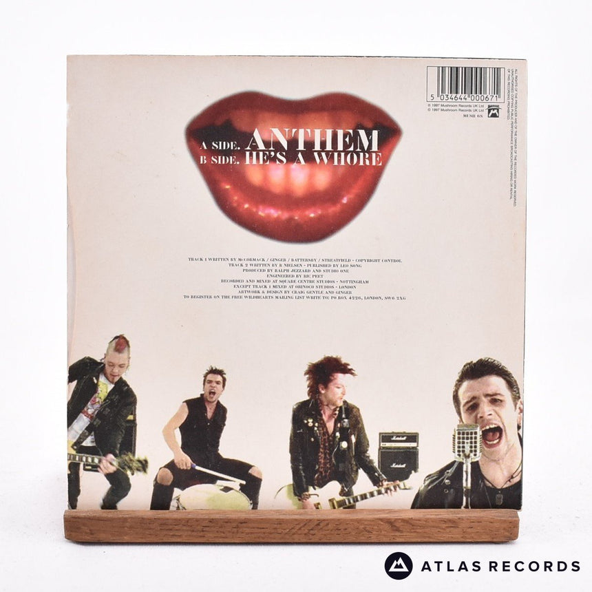 The Wildhearts - Anthem - Limited Edition 7" Vinyl Record - EX/VG+