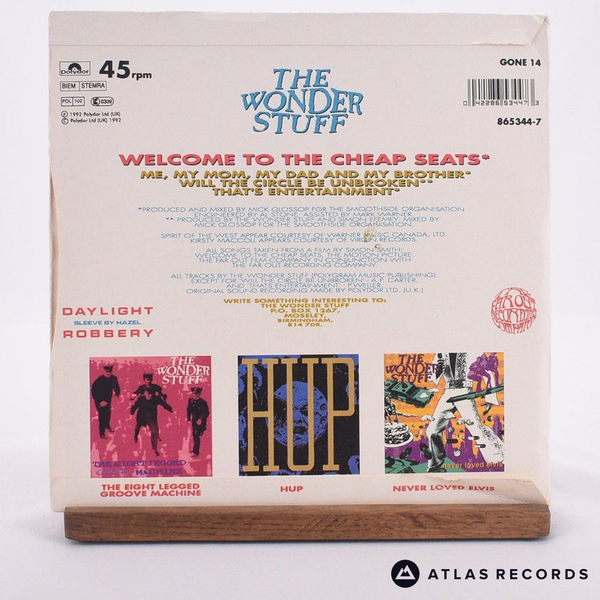 The Wonder Stuff - Welcome To The Cheap Seats The Original Soundtrack E.P. - 7" EP Vinyl Record - EX/EX