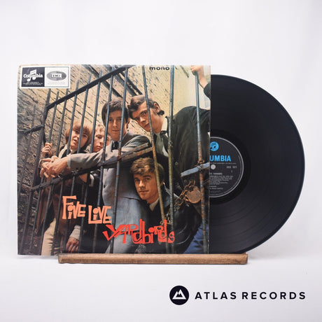 The Yardbirds Five Live Yardbirds LP Vinyl Record - Front Cover & Record