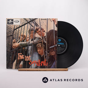 The Yardbirds Five Live Yardbirds LP Vinyl Record - Front Cover & Record