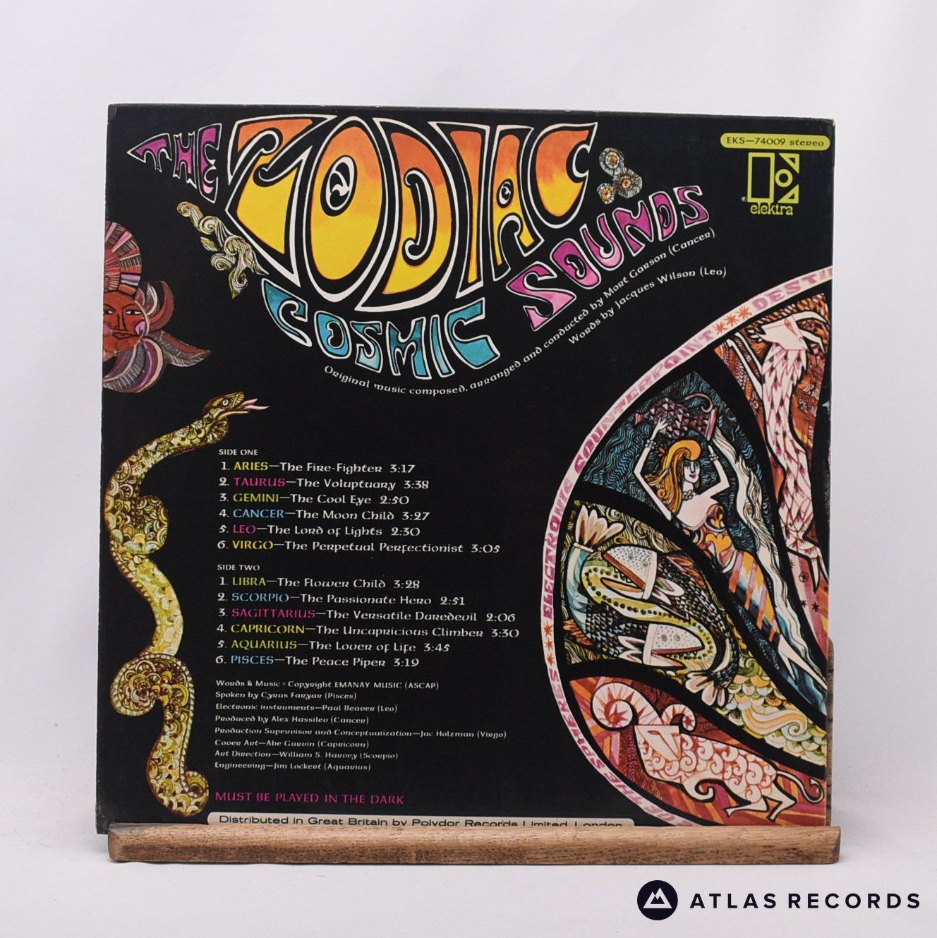 【LP】The Zodiac「Cosmic Sounds」 The Zodiac Cosmic Sounds LP Vinyl Record EX/NM – Atlas Records