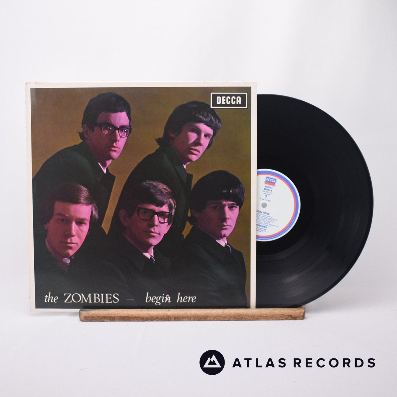 The Zombies Begin Here LP Vinyl Record - Front Cover & Record