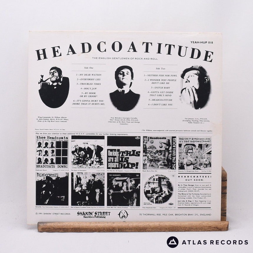 Thee Headcoats - Headcoatitude - Yellow Transparent LP Vinyl Record - EX/NM