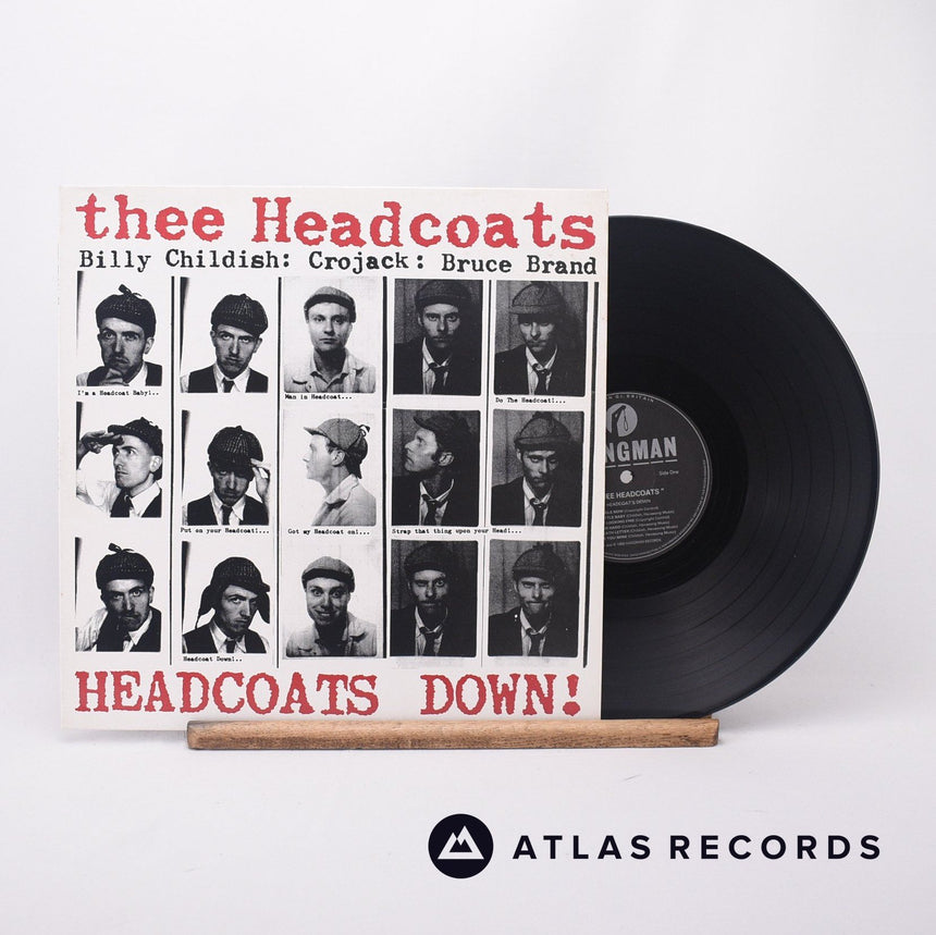 Thee Headcoats Headcoats Down! LP Vinyl Record - Front Cover & Record