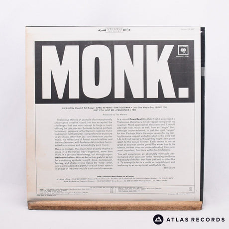 Thelonious Monk - Monk. - LP Vinyl Record - EX/EX