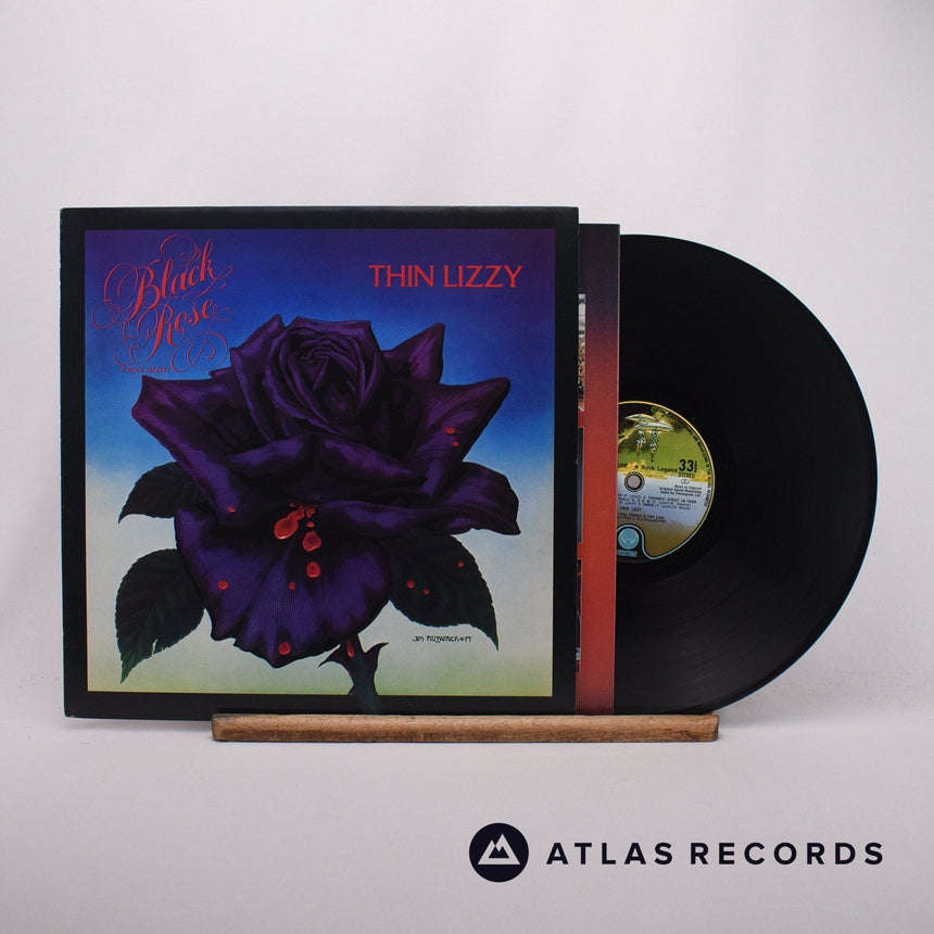 Thin Lizzy Black Rose LP Vinyl Record - Front Cover & Record