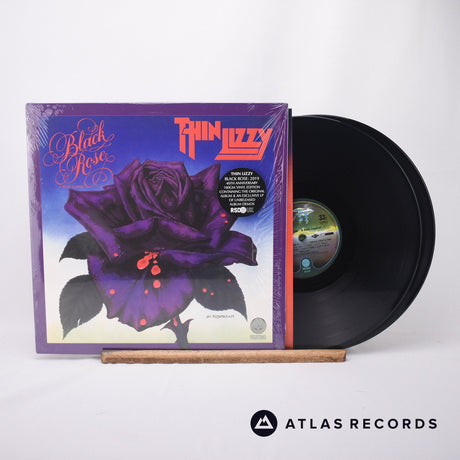 Thin Lizzy Black Rose - A Rock Legend 2 x LP Vinyl Record - Front Cover & Record