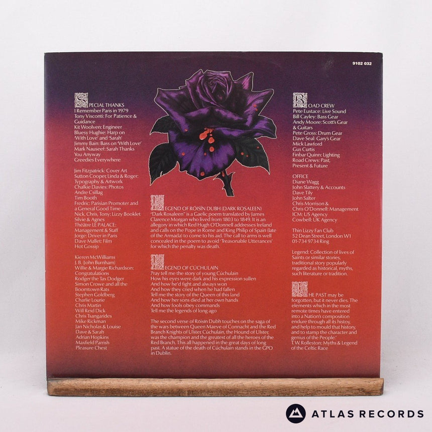 Thin Lizzy - Black Rose (A Rock Legend) - 1Y//3 2Y//3 LP Vinyl Record - VG+/VG+