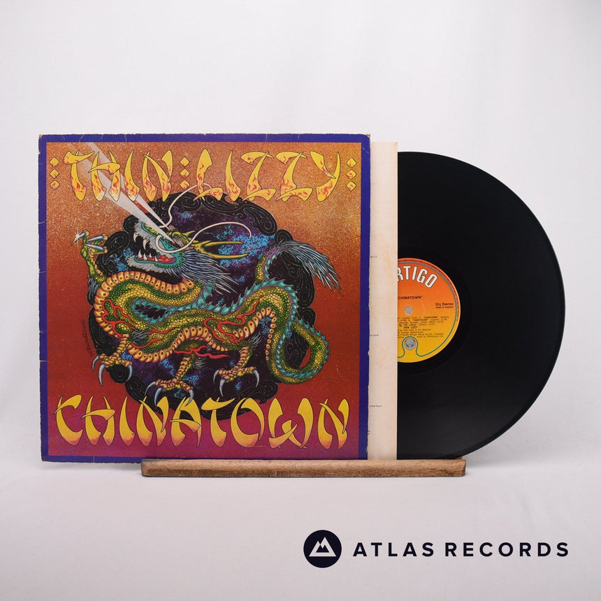 Thin Lizzy Chinatown LP Vinyl Record - Front Cover & Record