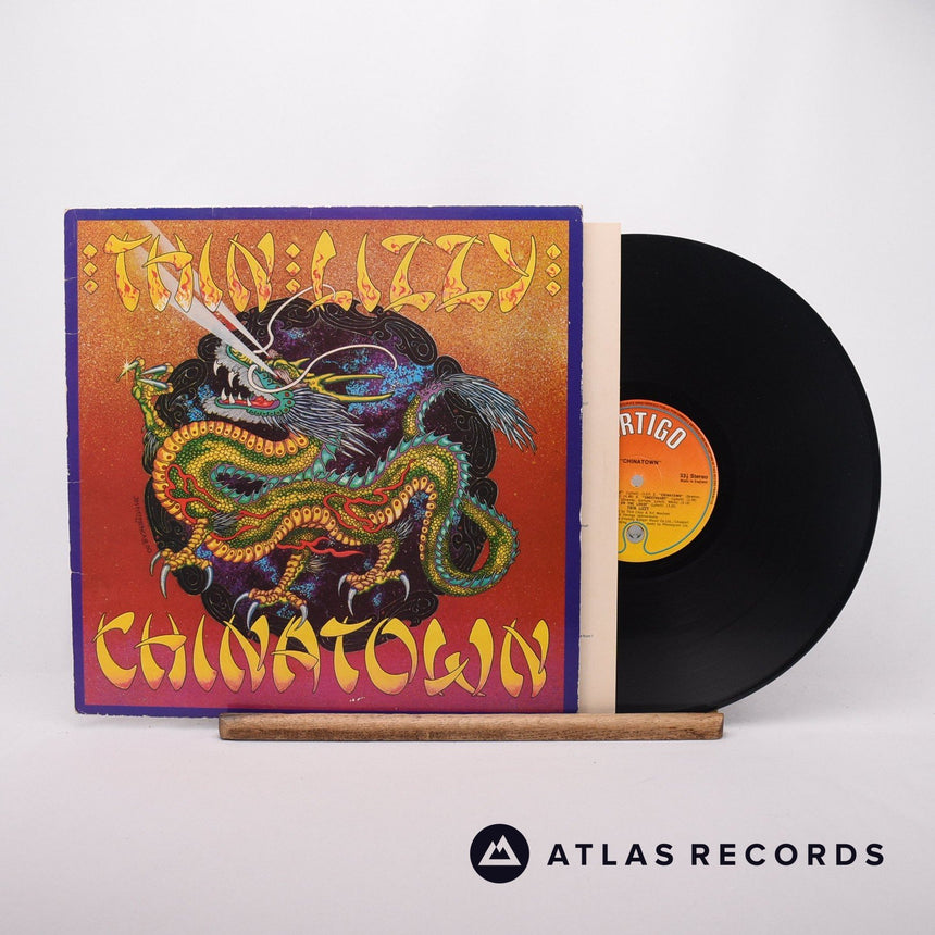 Thin Lizzy Chinatown LP Vinyl Record - Front Cover & Record