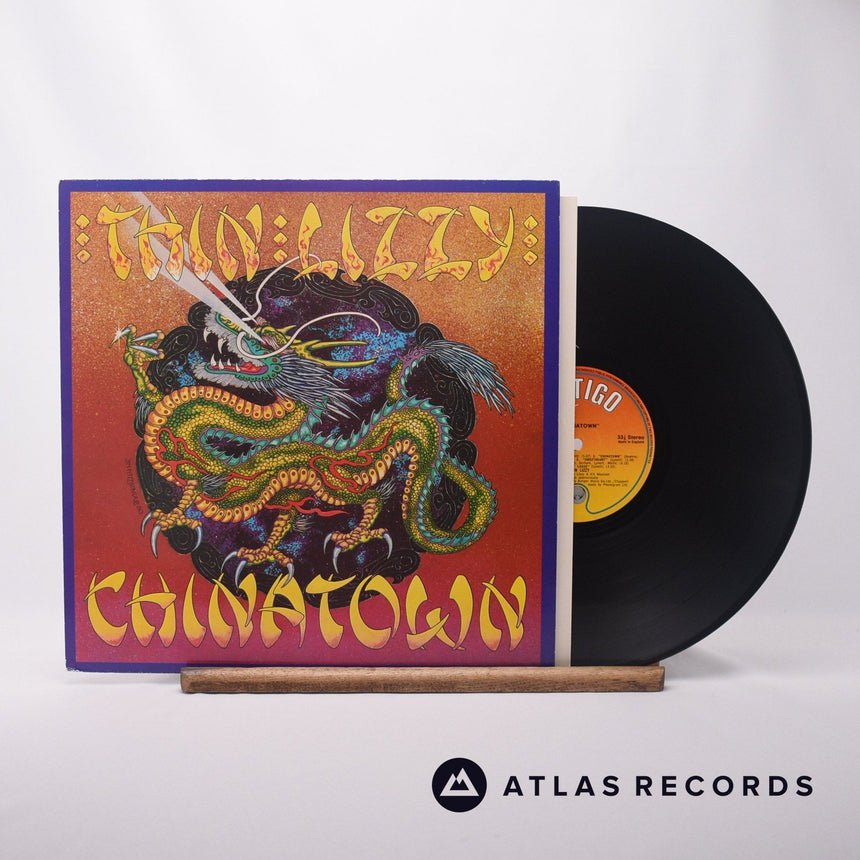 Thin Lizzy Chinatown LP Vinyl Record - Front Cover & Record