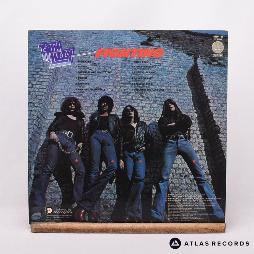 Thin Lizzy - Fighting - 1Y//4 2Y//4 LP Vinyl Record - EX/EX