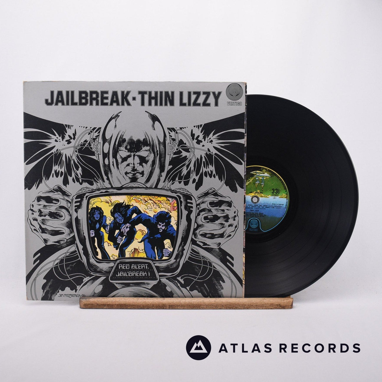 Thin Lizzy Jailbreak LP Vinyl Record - Front Cover & Record