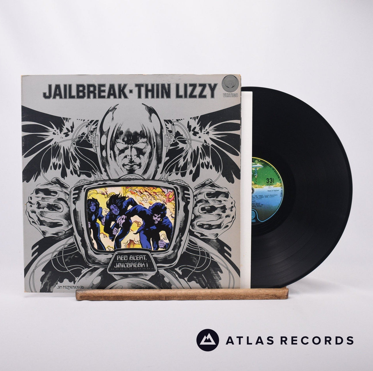 Thin Lizzy Jailbreak LP Vinyl Record - Front Cover & Record