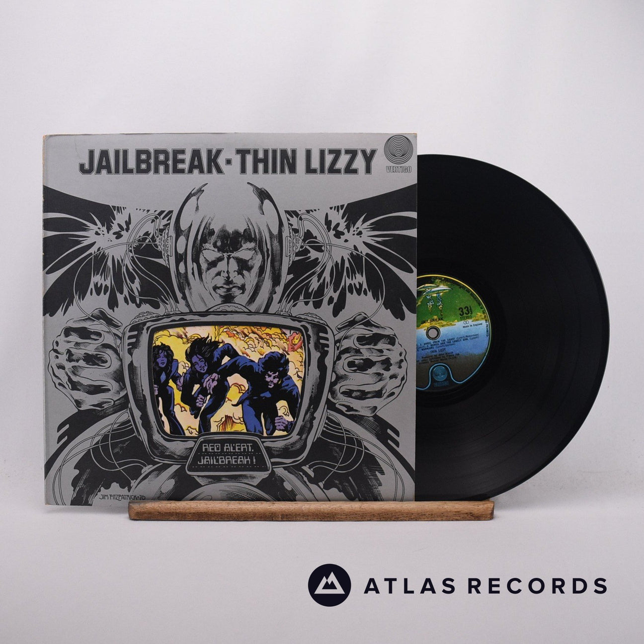 Thin Lizzy Jailbreak LP Vinyl Record - Front Cover & Record