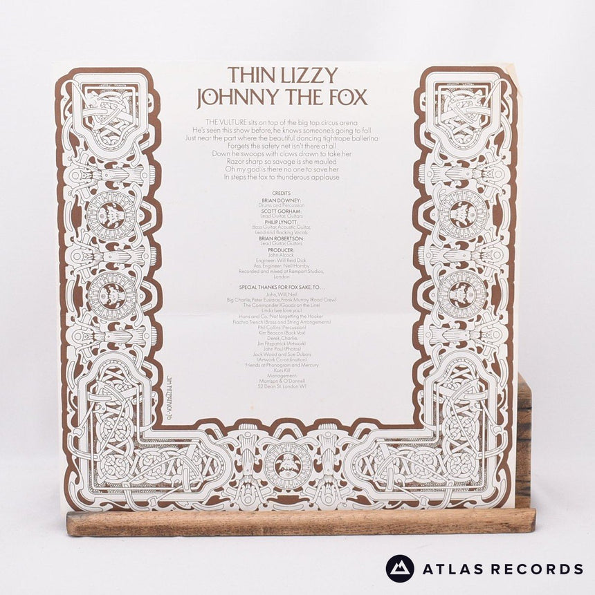 Thin Lizzy - Johnny The Fox - Insert Canada LP Vinyl Record - VG+/EX