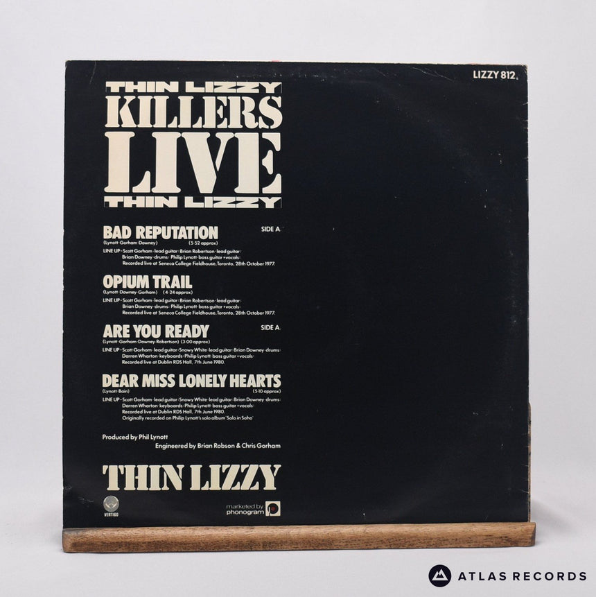 Thin Lizzy - Killers Live - Townhouse 12" Vinyl Record - VG+/EX