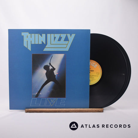 Thin Lizzy Life Live Double LP Vinyl Record - Front Cover & Record