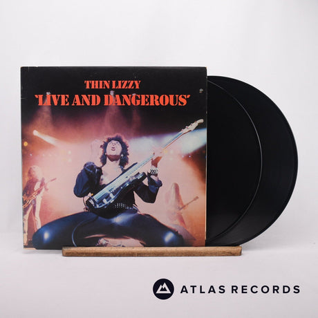 Thin Lizzy Live And Dangerous 2 x LP Vinyl Record - Front Cover & Record