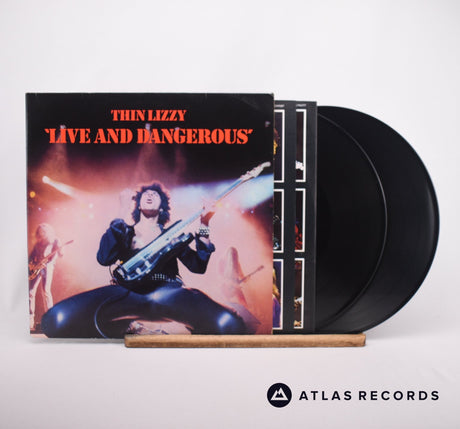 Thin Lizzy Live And Dangerous 2 x LP Vinyl Record - Front Cover & Record