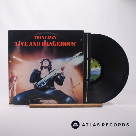 Thin Lizzy Live And Dangerous Double LP Vinyl Record - Front Cover & Record