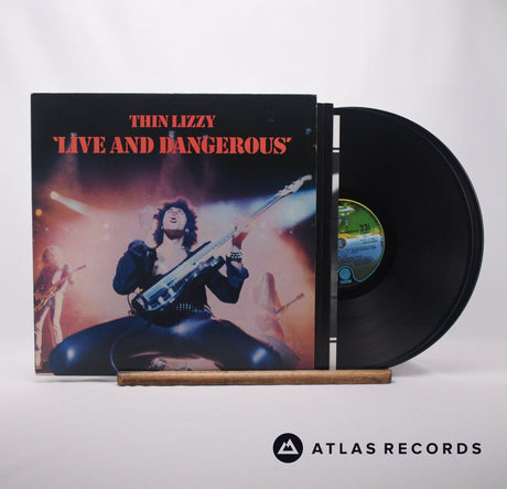 Thin Lizzy Live And Dangerous Double LP Vinyl Record - Front Cover & Record