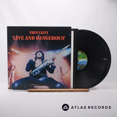 Thin Lizzy Live And Dangerous Double LP Vinyl Record - Front Cover & Record