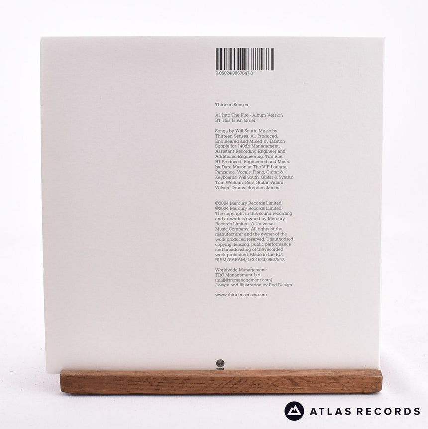 Thirteen Senses - Into The Fire - Numbered Gatefold 7" Vinyl Record - NM/NM