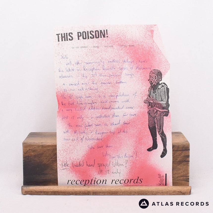 This Poison! - The Fierce Crack E.P.! - Insert 12" Vinyl Record - EX/EX