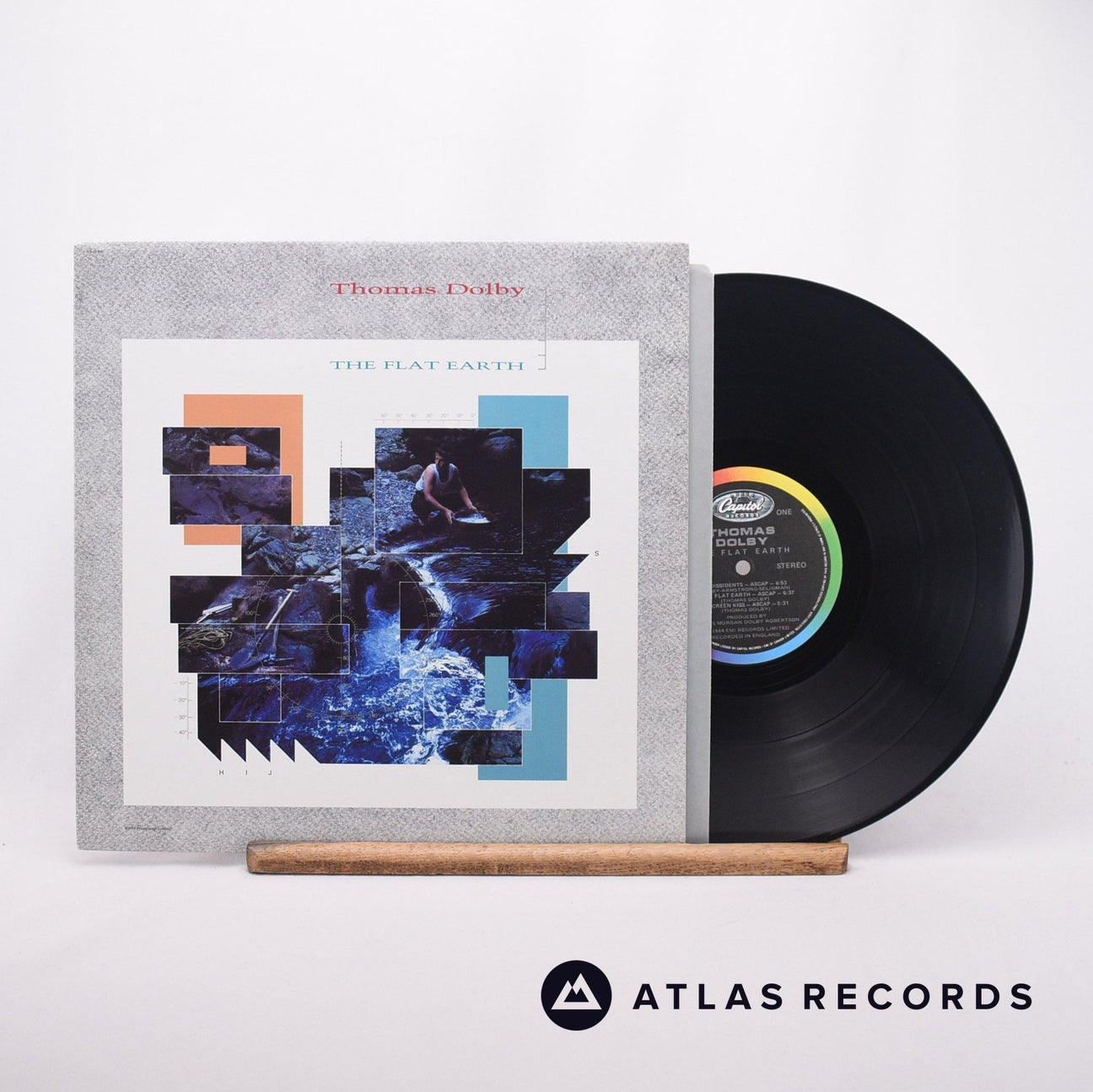 Thomas Dolby The Flat Earth LP Vinyl Record - Front Cover & Record