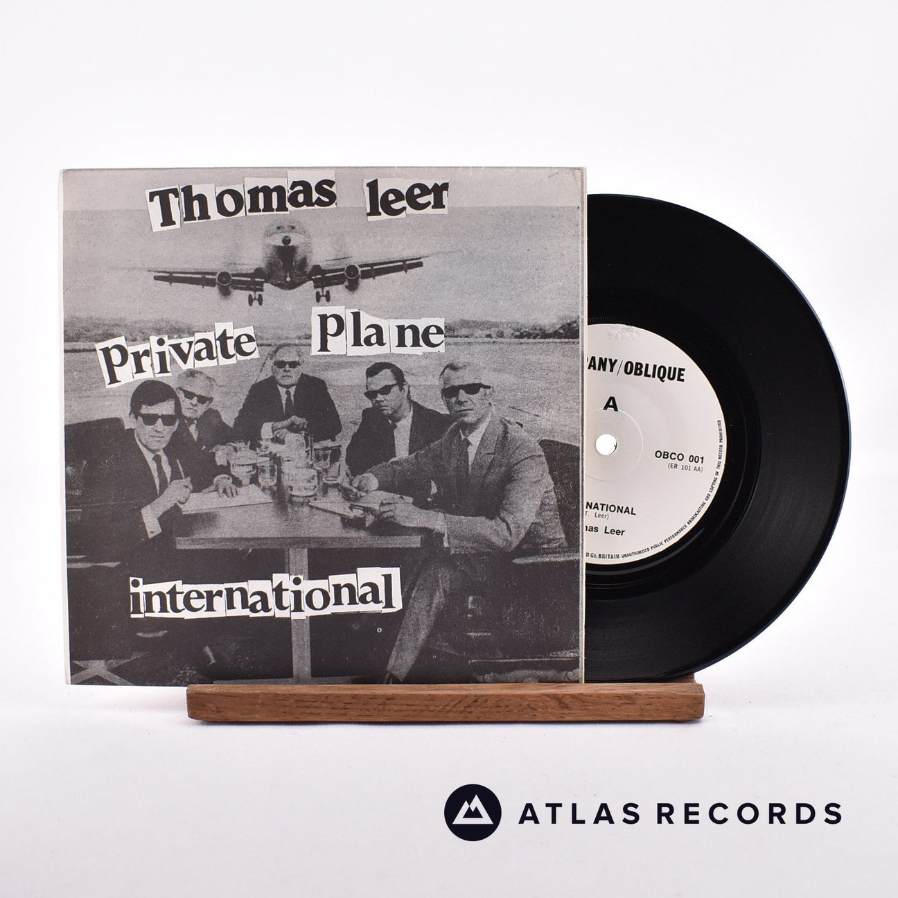 Thomas Leer Private Plane 7" Vinyl Record - Front Cover & Record